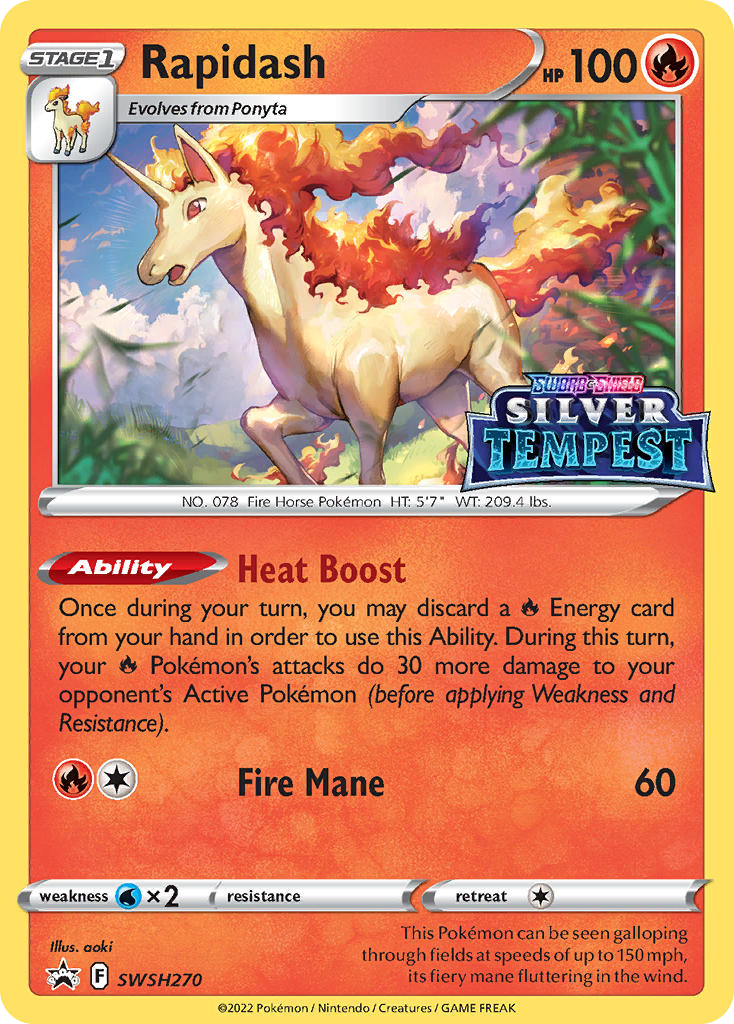 Sword & Shield Promo’s Rapidash #270